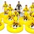Subbuteo Andrew Table Soccer Romania 1994 World Cup Team on WSB Professional bases